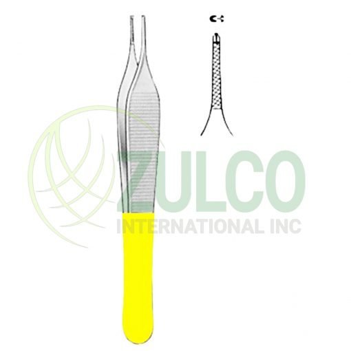 Micro-Adson Tissue Forceps 1:2 12cm/4 3/4" TC GOLD - Item Code 06-2043-12