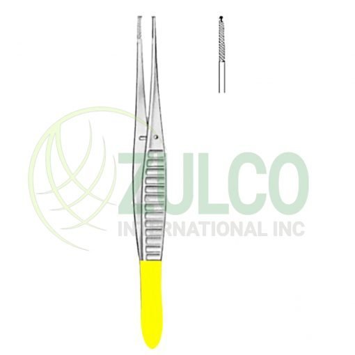 Adson-Brown Tissue Forceps 12cm/4 3/4" TC GOLD - Item Code 06-2046-15