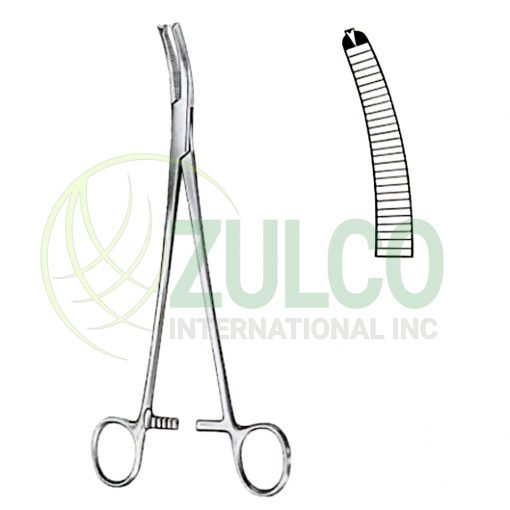 Wertheim Vaginal Forceps BJ Slightly Curved 22cm/8 3/4" - Item Code 07-2303-22