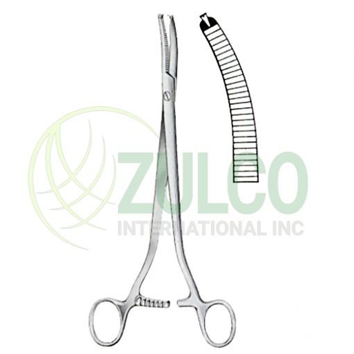 Wertheim Hysterectomy Clamp Forceps 22cm/8 3/4" - Item Code 07-2305-22