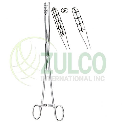 Ulrich Cotton Swab Forceps BJ Curved 27cm/10 1/2" - Item Code 08-2402-27