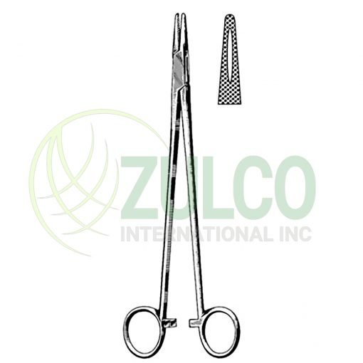 Hegar Needle Holder grooved 24cm - Item Code 09-2517-24