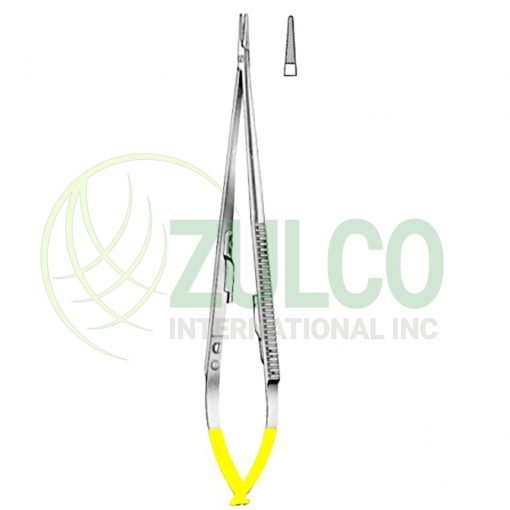 Jacobson Micro Needle Holders 18cm/7" TC GOLD - Item Code 09-2643-18