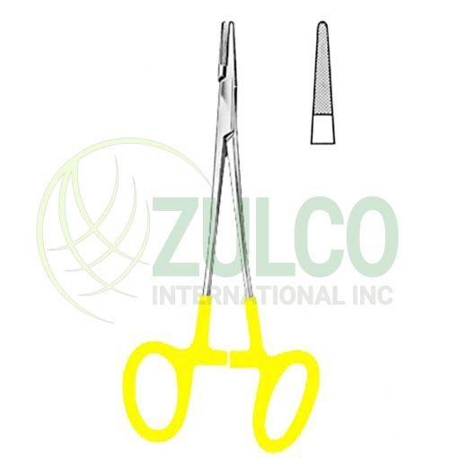 Neivert Needle Holders BJ 13cm/5" One Ring Angled TC GOLD - Item Code 09-2646-13