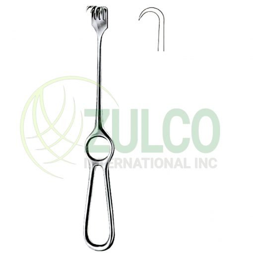 Volkmann Retractors Sharp 1 Prong 22cm/8 3/4" - Item Code 11-3102-01