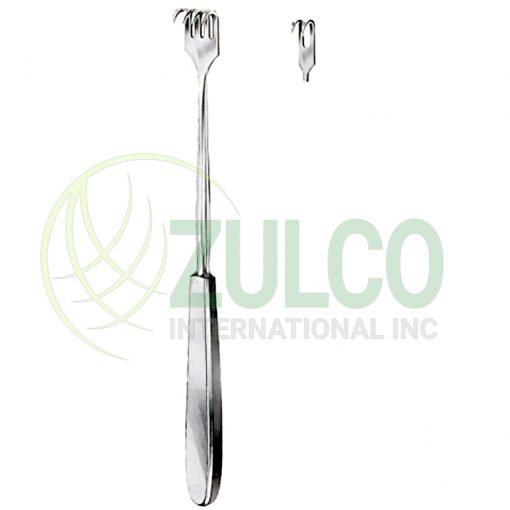 Volkmann Retractors Sharp 2 Prongs 9x8mm 23cm/9" - Item Code 11-3105-02