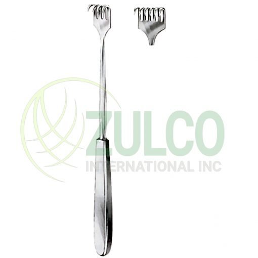 Volkmann Retractors Sharp 6 Prongs 9x29mm 23cm/9" - Item Code 11-3105-06