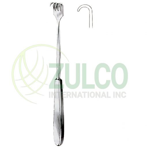 Volkmann Retractors Blunt 1 Prong 23cm/9" - Item Code 11-3106-01