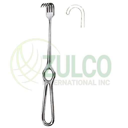 Kocher Retractors Blunt 1 Prong 21.5cm/8 1/2" - Item Code 11-3114-01