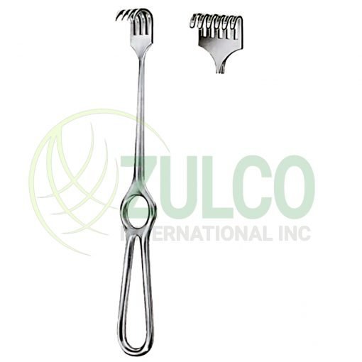 Kocher Retractors Blunt 6 Prongs 15x30mm 21.5cm/8 1/2" - Item Code 11-3114-06