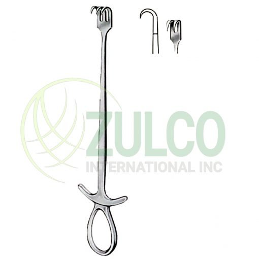 Murphy Retractors Sharp 2 Prongs 22.5cm/9" - Item Code 11-3121-02