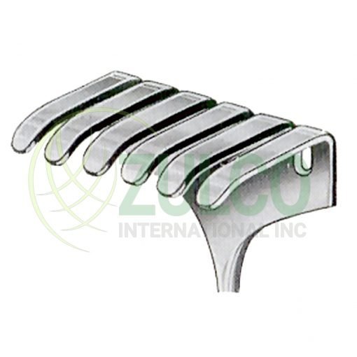 Israel Retractors 6 Prongs 50x60mm 25cm/10" - Item Code 11-3124-03