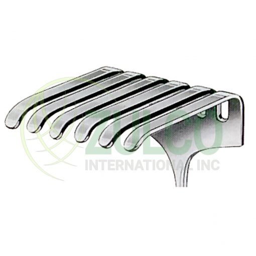 Israel Retractors 6 Prongs 70x70mm 25cm/10" - Item Code 11-3124-04