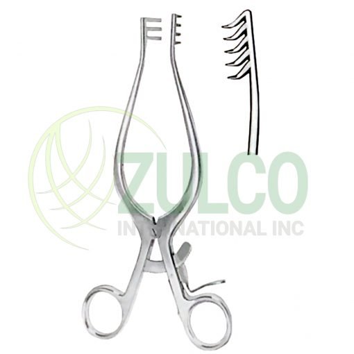 Weitlaner Retractors 5x6 Teeth Sharp 25cm/10" - Item Code 11-3280-25