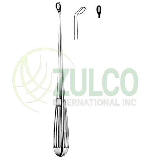 Bruns Bone Curettes 23cm/9" Fig # 1 C - Item Code 12-3728-01