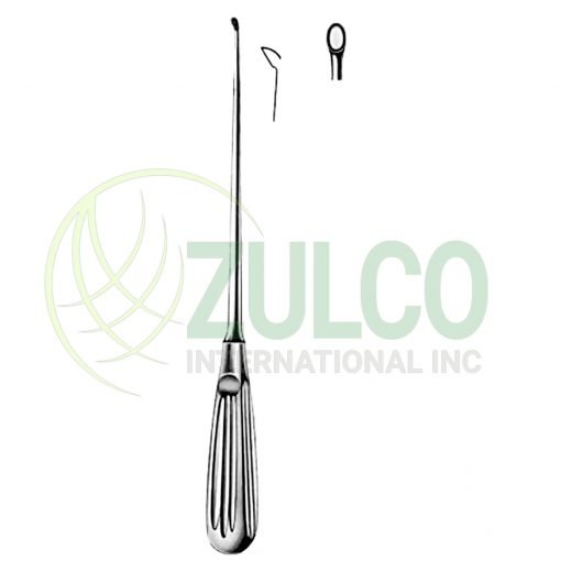 Bone Curettes 5.2mm 25cm/10" Fig # 0 - Item Code 12-3756-10