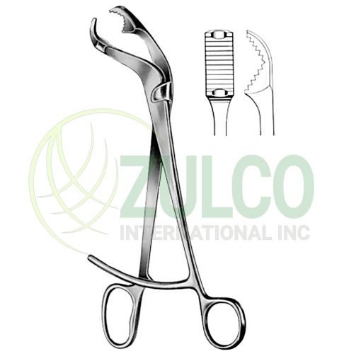 Verbrugge Bone Holding Forceps CJ 26cm/10 1/4" - Item Code 12-3779-26