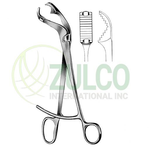 Verbrugge Bone Holding Forceps CJ 27cm/10 1/2" - Item Code 12-3780-27