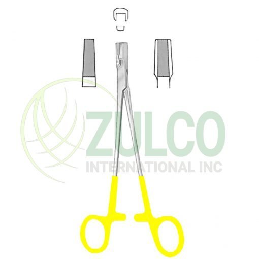 Wire Seizing Forceps BJ 17cm/6 3/4" TC GOLD - Item Code 12-3884-17