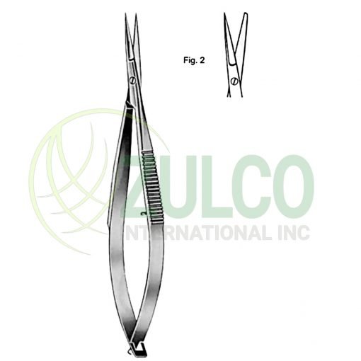 Noyes Iridectomy Scissors 12cm/4 3/4" Fig # 2 - Item Code 16-4739-02