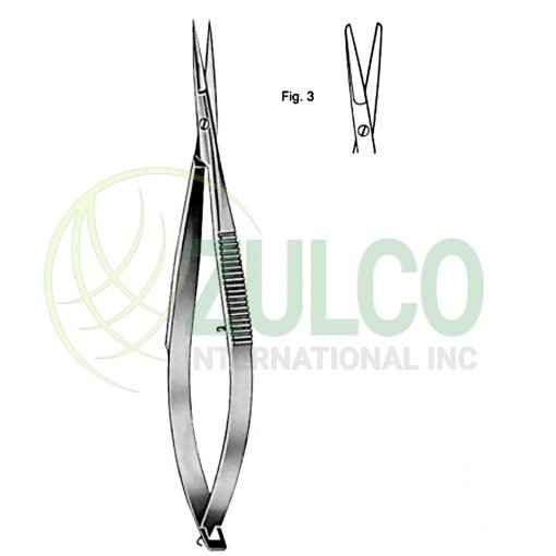 Noyes Iridectomy Scissors 12cm/4 3/4" Fig # 3 - Item Code 16-4739-03
