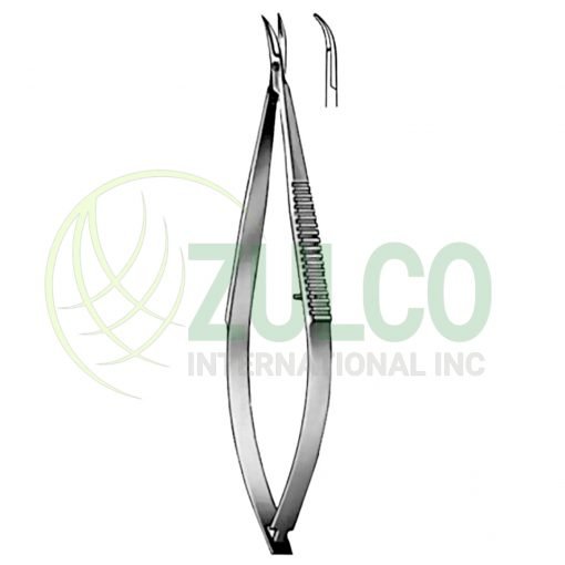 Castroviejo Iridectomy Scissors Curved 10cm/4" - Item Code 16-4760-10