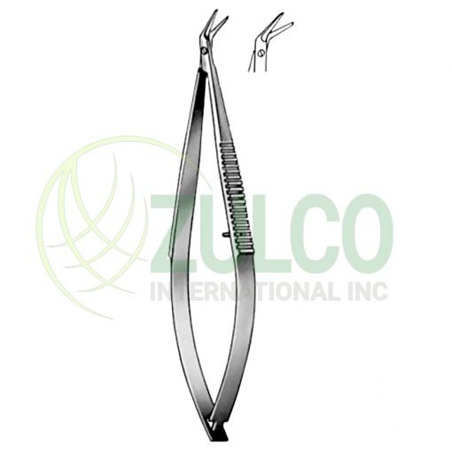 Castroviejo Iridectomy Scissors Angled 10cm/4" - Item Code 16-4761-10