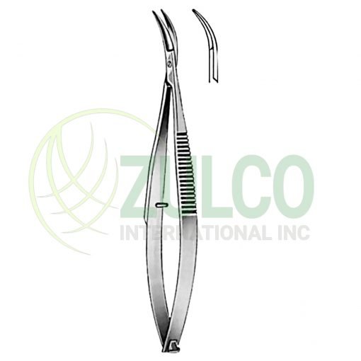 Castroviejo Iridectomy Scissors Curved 10cm/4" - Item Code 16-4764-10