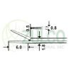 Micro Ear Polypus Dressing Forceps 0.5mm 8cm/3 1/4" - Item Code 17-4879-02