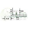 Micro Ear Polypus Dressing Forceps 0.3mm 8cm/3 1/4" - Item Code 17-4882-03