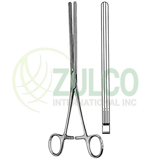 Kocher Intestinal Clamps Forceps BJ Straight 22cm/8 3/4" - Item Code 24-5846-22