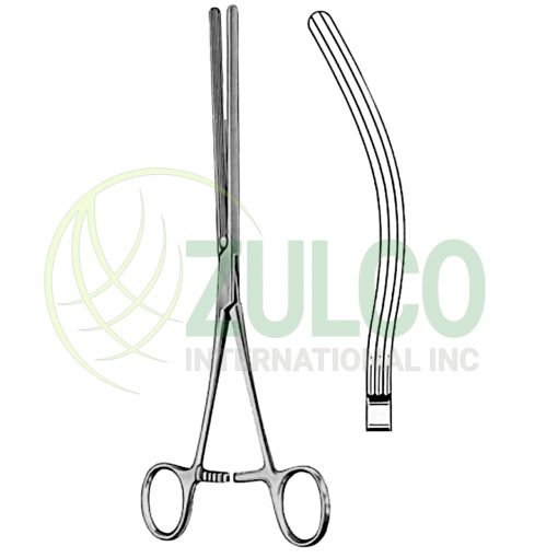 Kocher Intestinal Clamps Forceps BJ Curved 22cm/8 3/4" - Item Code 24-5847-22