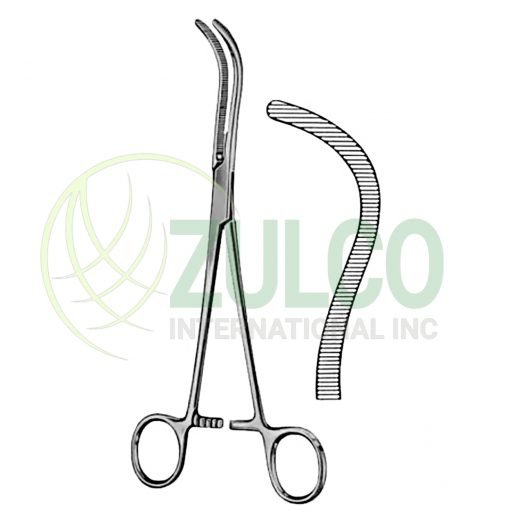 Guyon Kidney Pedicle Clamp Forceps BJ 22cm/8 3/4" - Item Code 25-6001-22