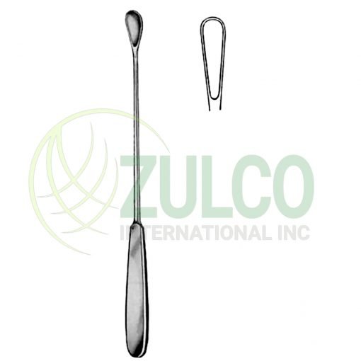 Gourdet Uterine Curettes 6mm 28cm/11" Fig # 1 - Item Code 26-6359-01