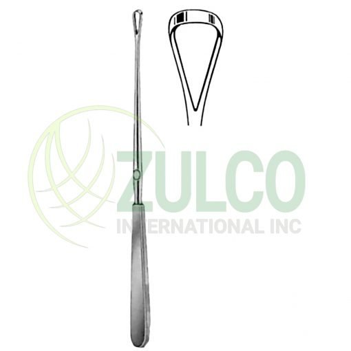 Sims Uterine Curettes Blunt 14.5mm 25cm/10" Fig # 6 Rigid - Item Code 26-6376-06