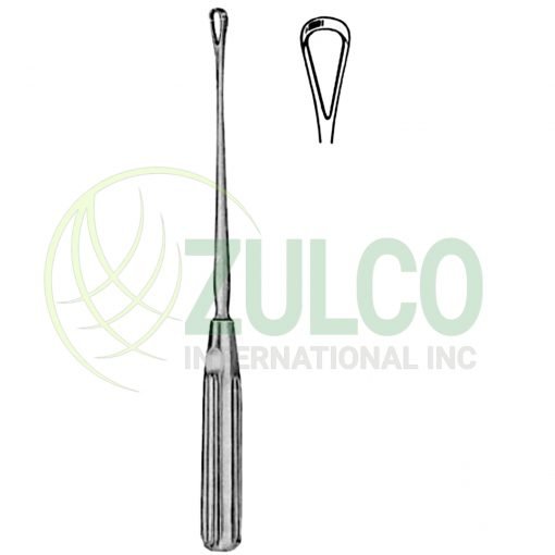 Sims Uterine Curettes Blunt 7.5mm 25cm/10" Fig # 1 Malleable - Item Code 26-6378-01