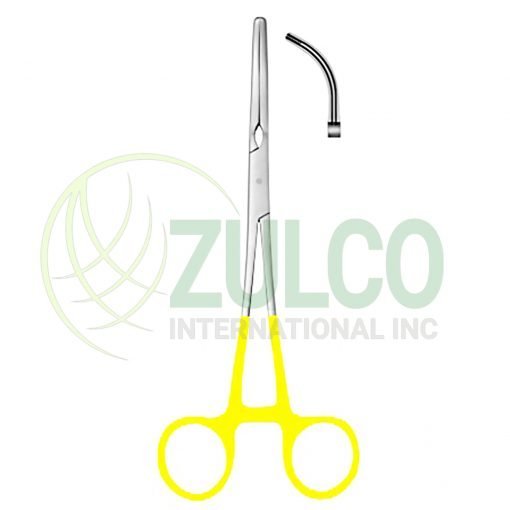 Zeppelin Clamps Strongly Curved 24cm/9 1/2" (offset handle with gold ring) - Item Code 26-6401-24
