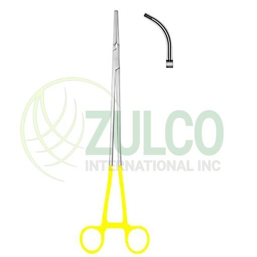 Zeppelin Clamps Strongly Curved 24cm/9 1/2" (straight handle with gold ring) - Item Code 26-6417-24