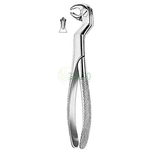Extracting Forceps English Pattern (Fig.212) (22 1/2L) Lower Molars And Wisdom Left - Item Code 1110